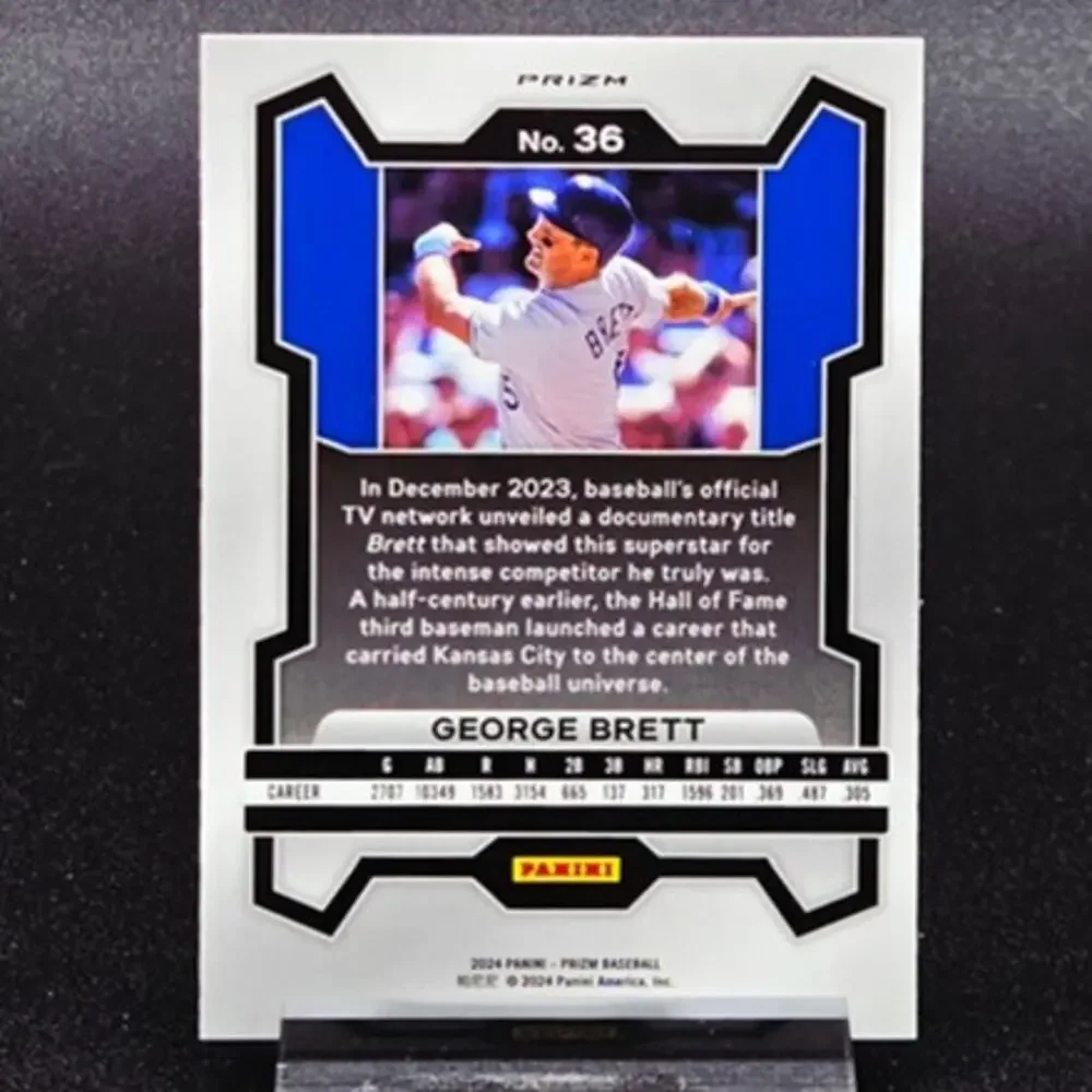 George Brett Mr. 3000 Cooperstown Rapture Pink Ice Prizm Kansas City Royals Star